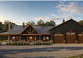 Black Oak Barndominium exterior rendering
