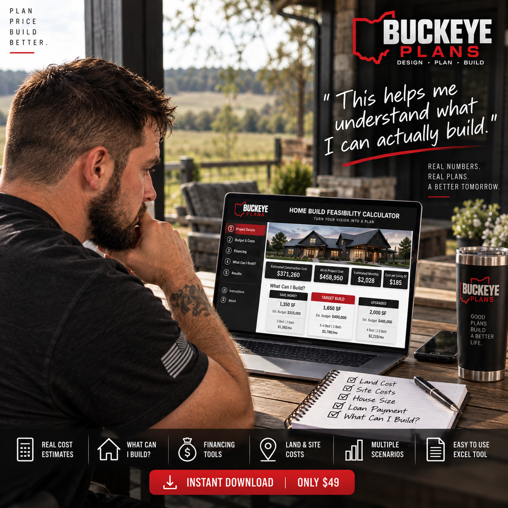 Buckeye Plans Home Build Feasibility Calculator digital planning tool