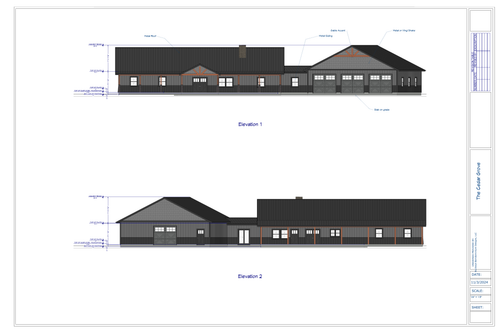 Cedar Grove slab version exterior elevations from plan PDF