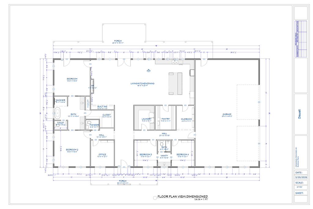 DeWalt plan floor plan