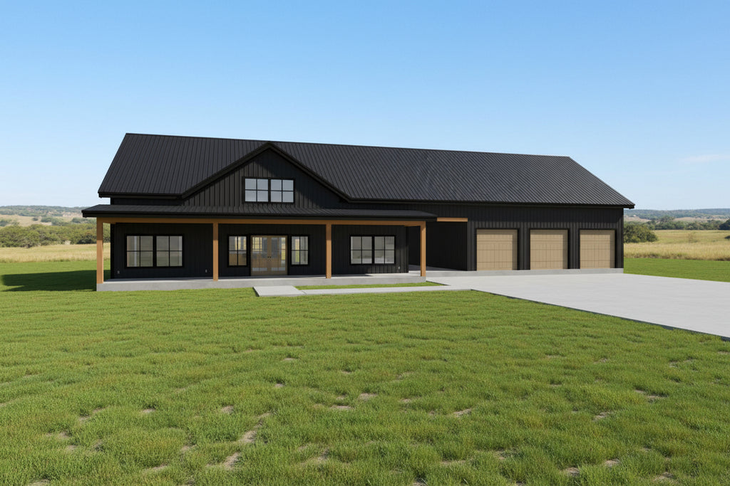 The Fowler Barndominium front exterior