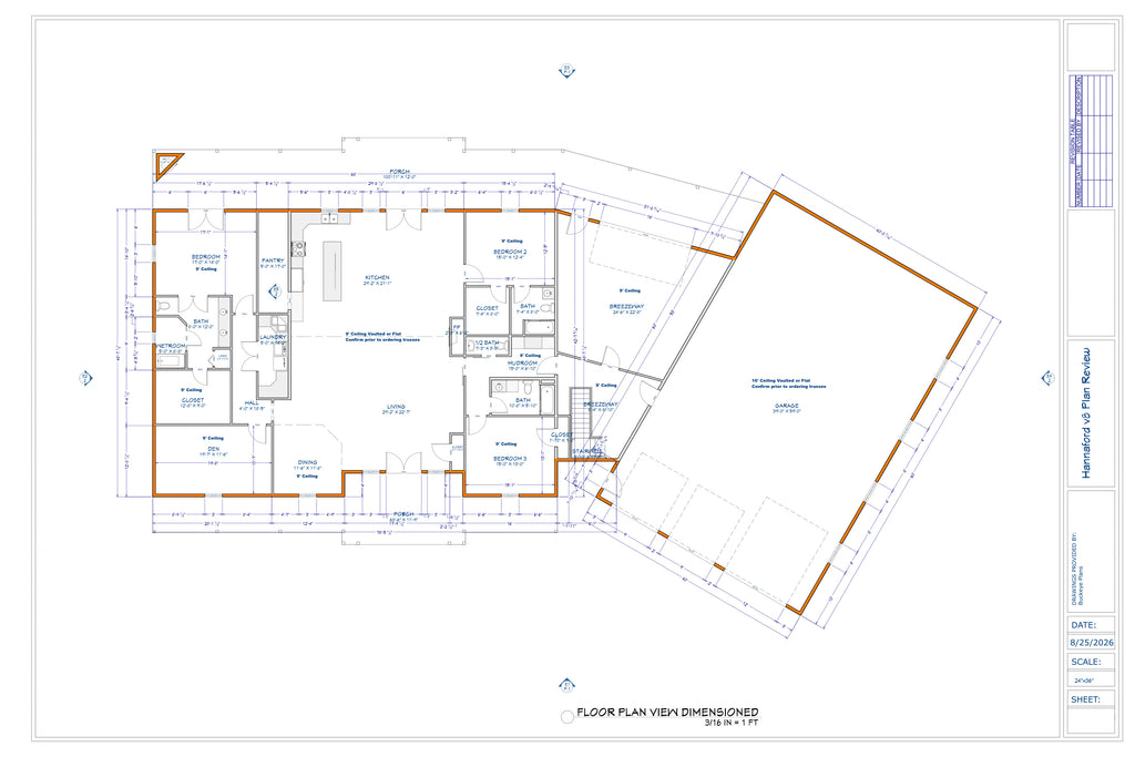 Grand Timber Barndominium floor plan