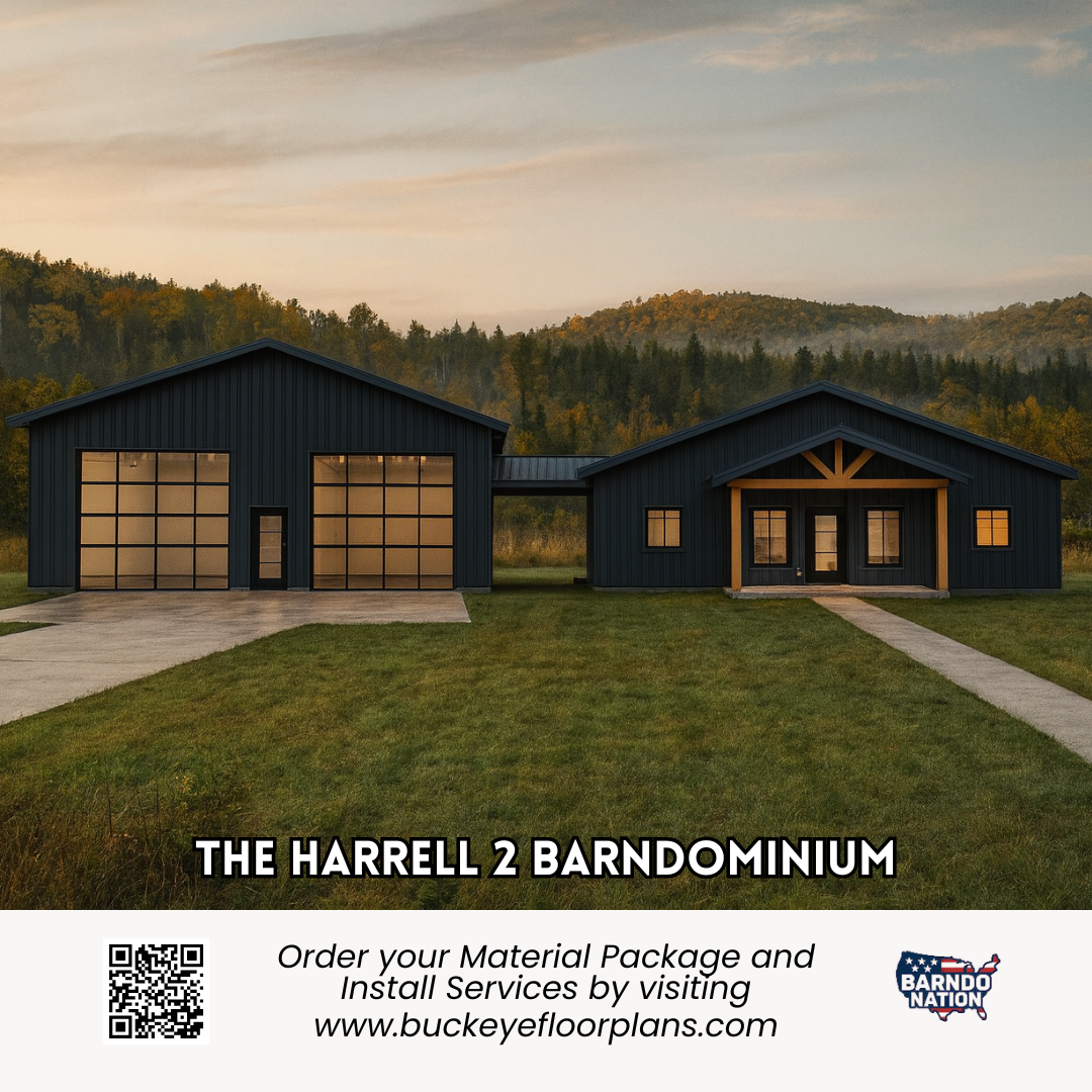 The Harrell Barndominium exterior