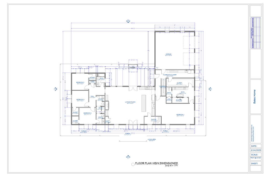 Exact main floor plan from the Heather Bales final plan PDF