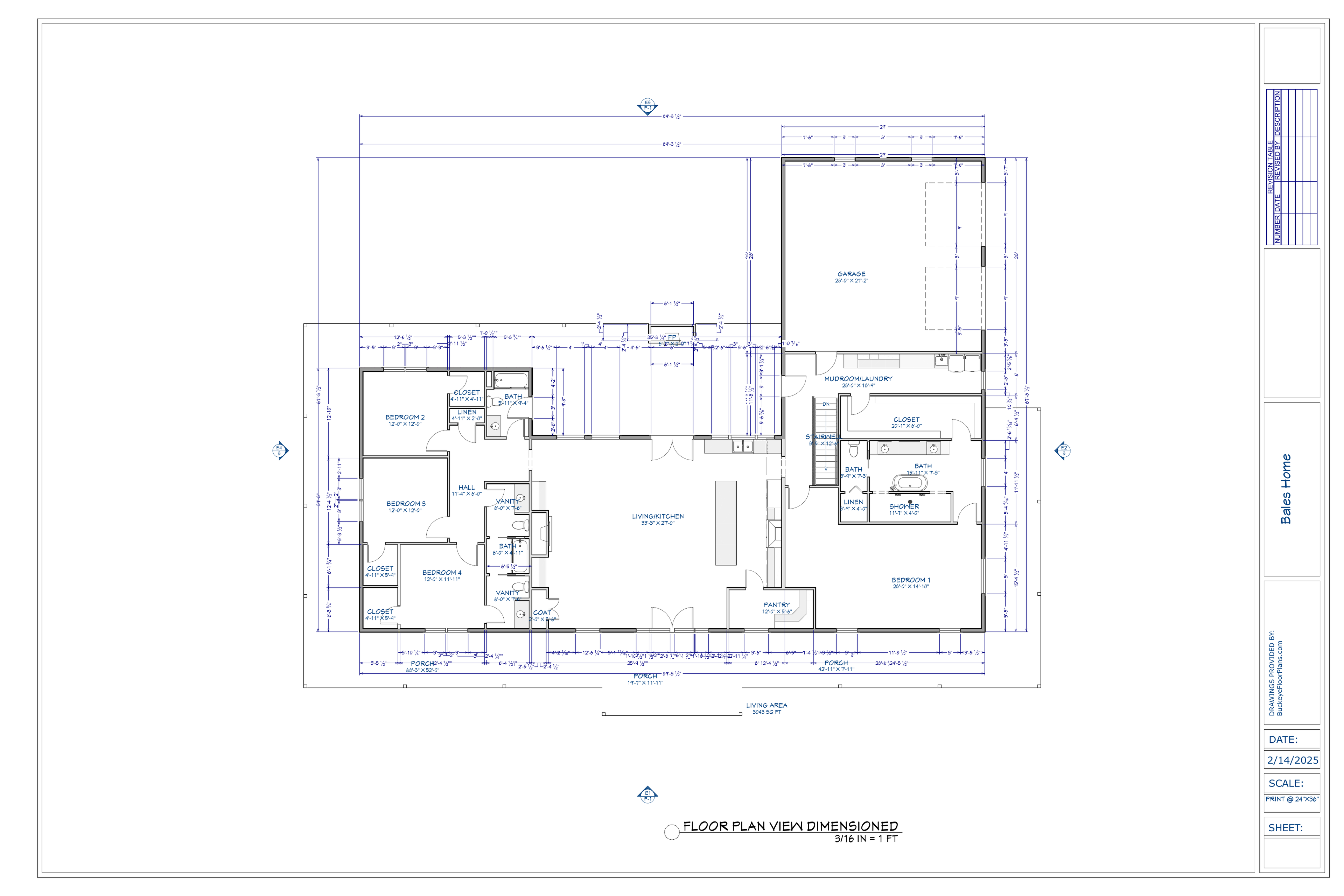 Exact main floor plan from the Heather Bales final plan PDF