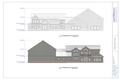 Holland Residence exact exterior elevations from final plan PDF