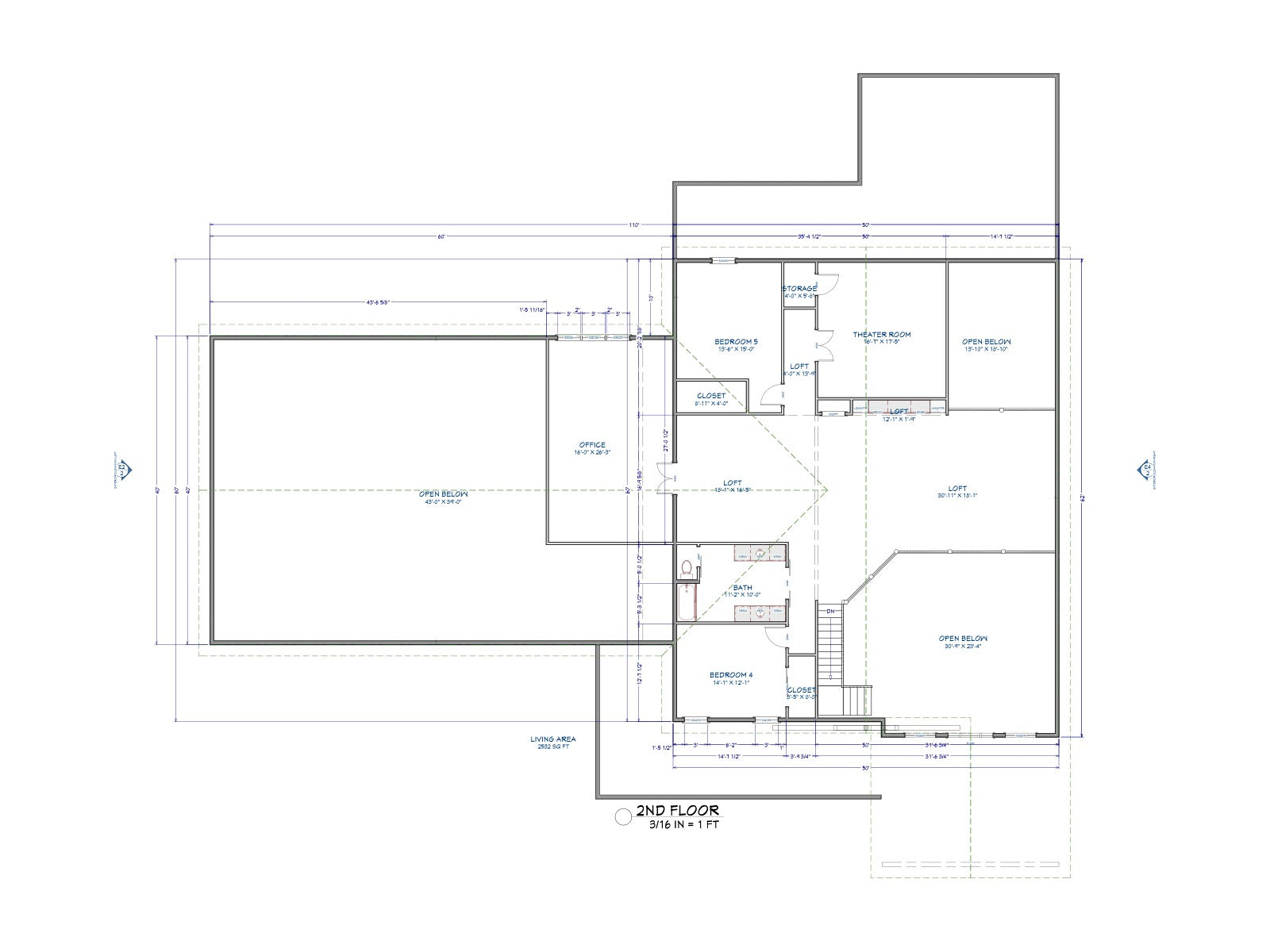 The Ironwood Barndominium second floor plan