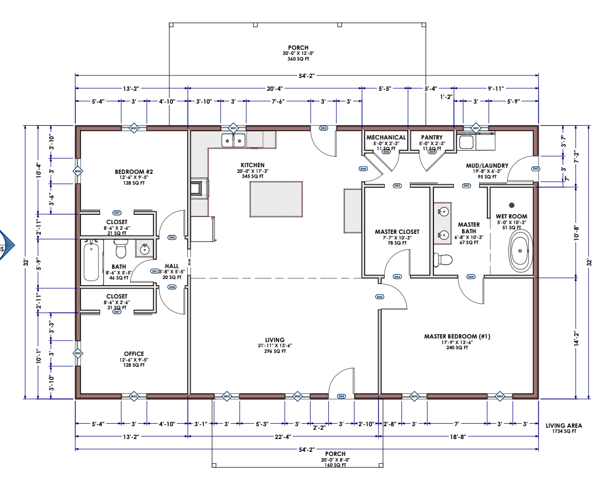The Marquis Barndominium Plan