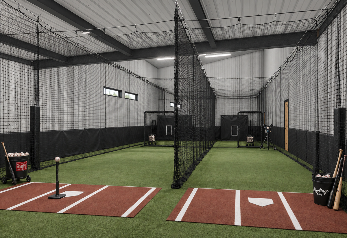 Matheny Sports Barn two batting cages