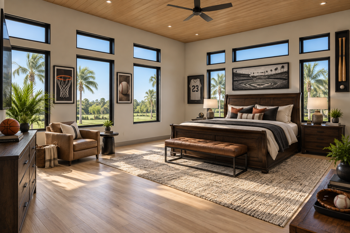 Matheny Sports Barn sports-themed bedroom