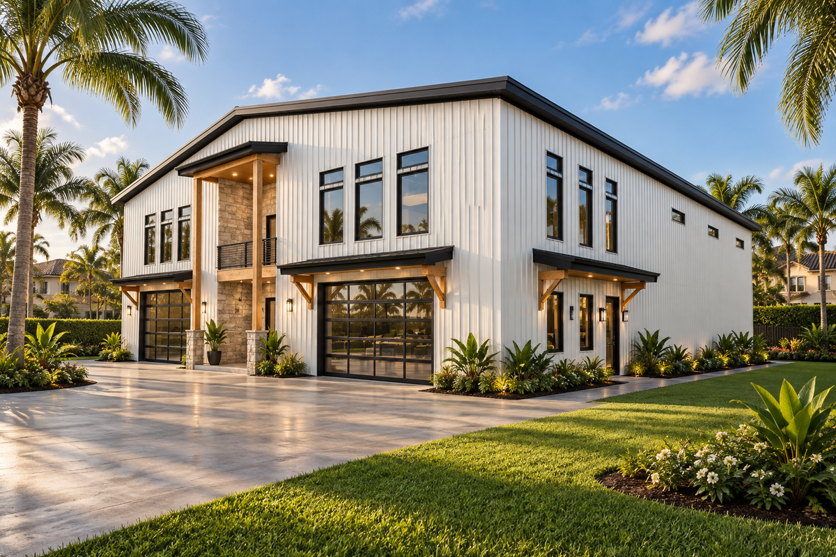 Matheny Sports Barn Florida backyard rendering