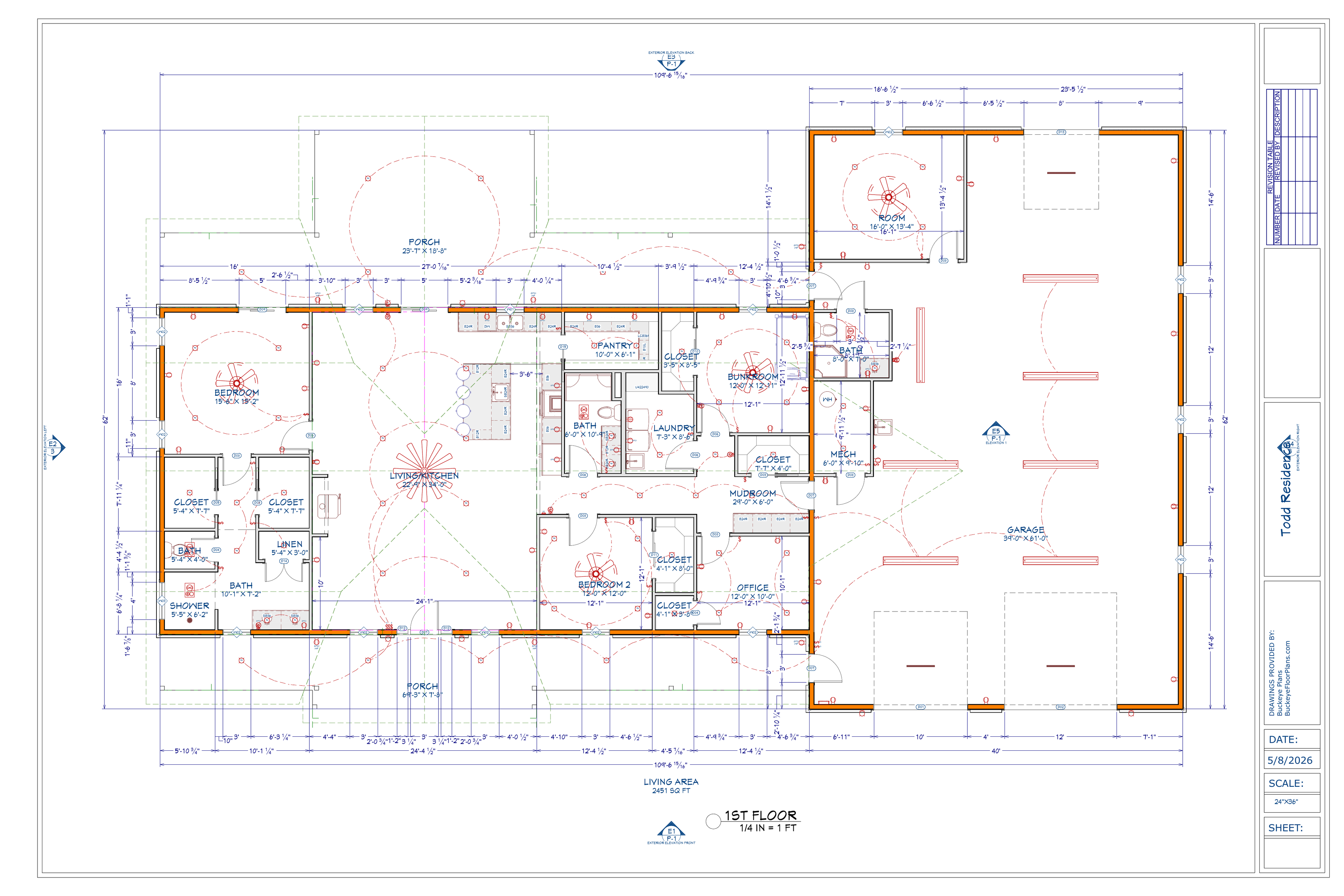 Exact main floor plan from the Matt Todd final plan PDF