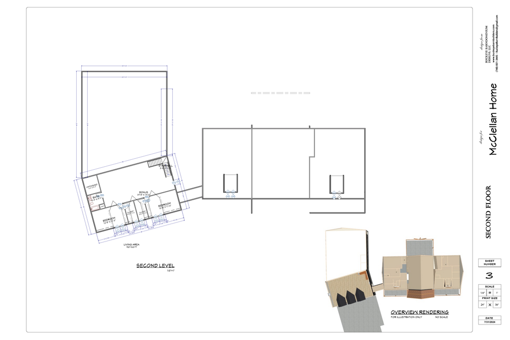 Exact second floor plan from the McClellan final plan PDF