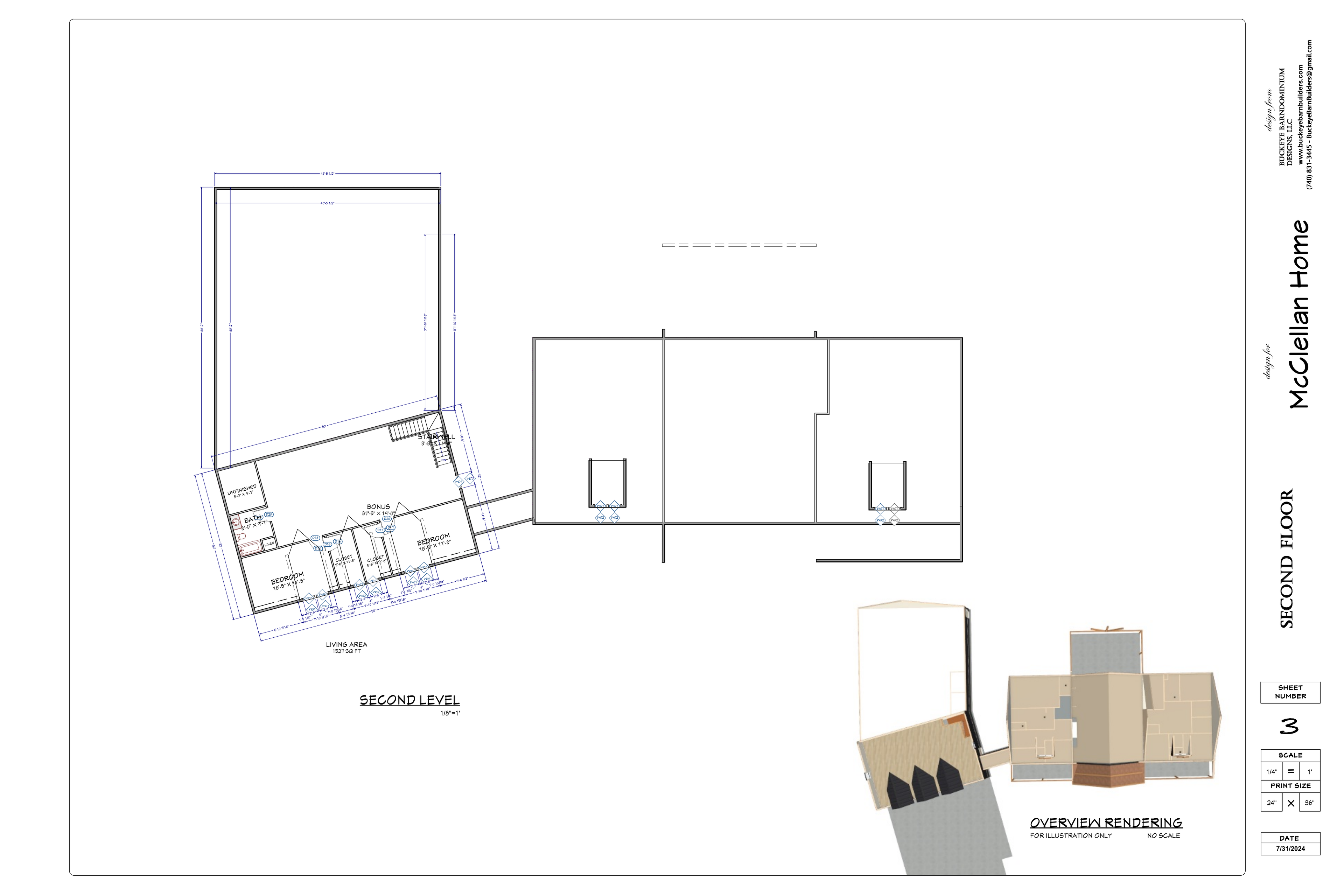 Exact second floor plan from the McClellan final plan PDF