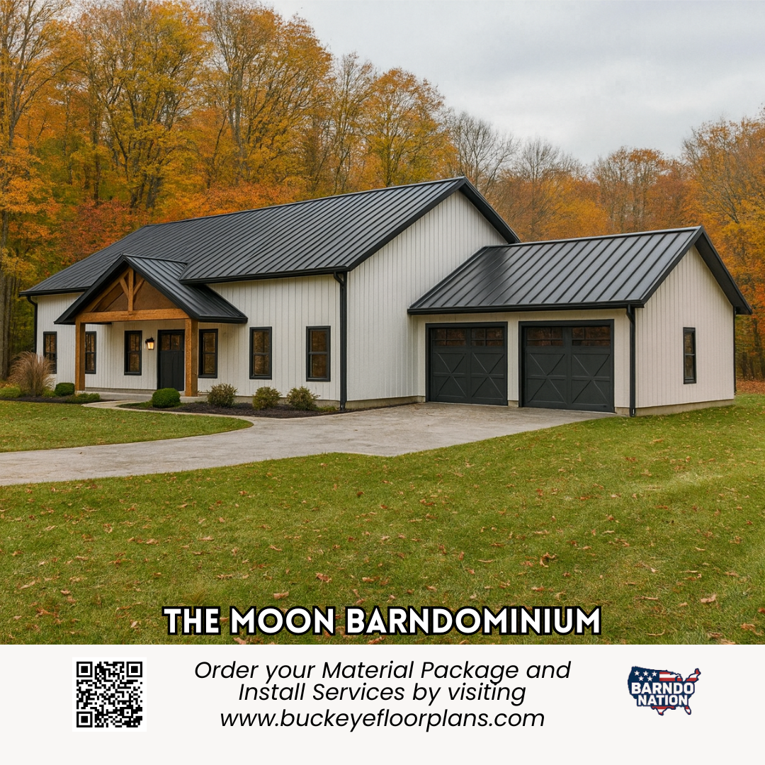 The Moon Barndominium exterior