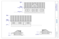 Exact exterior elevation sheet from The Rustic Ridge Barndominium plan PDF