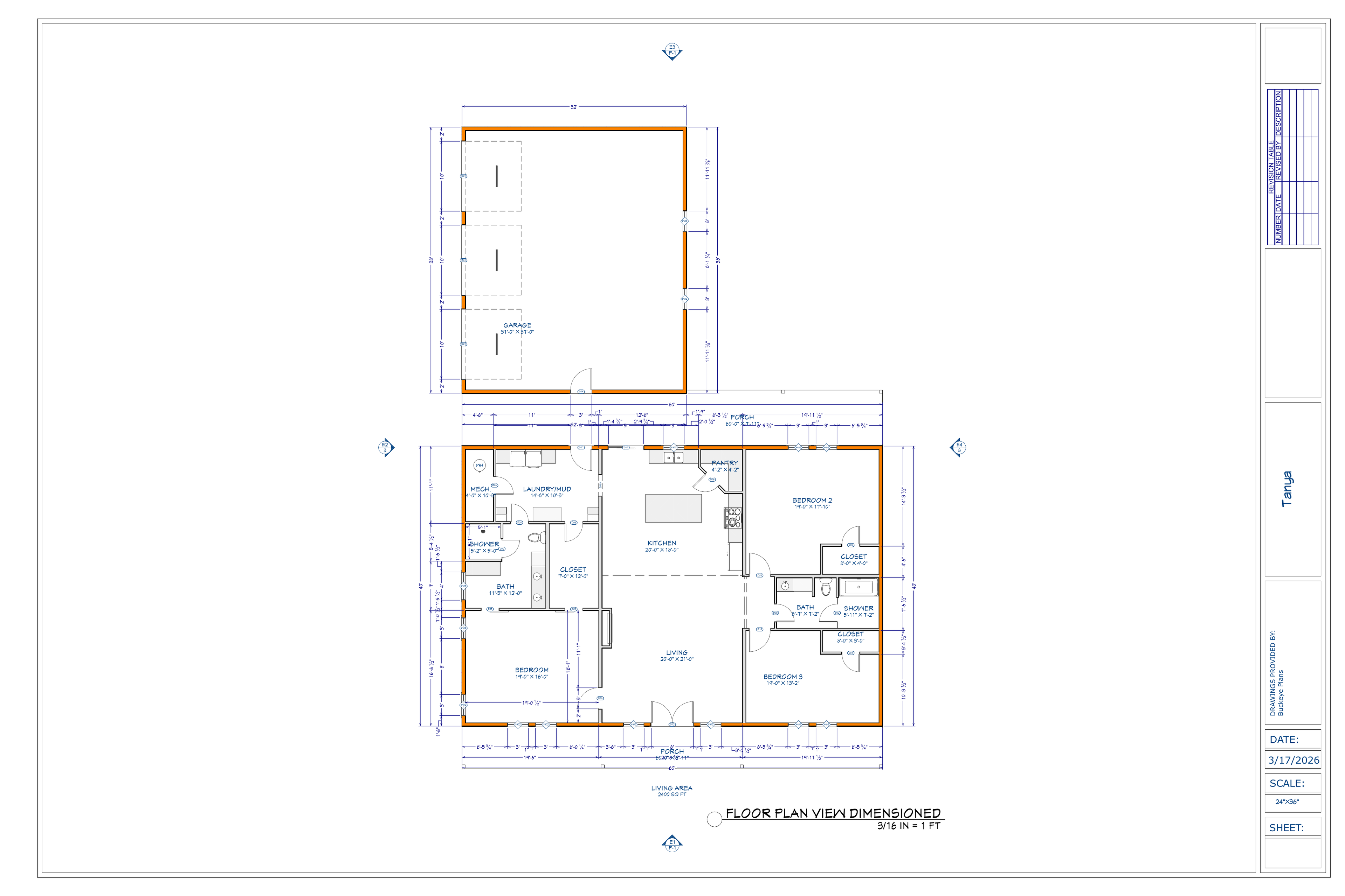 Exact floor plan from the Tanya final plan PDF