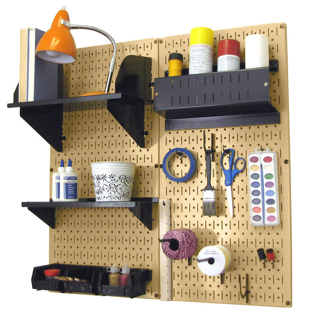 Craft & Hobby Pegboard Organizer Kit - Pegboard With Accessories