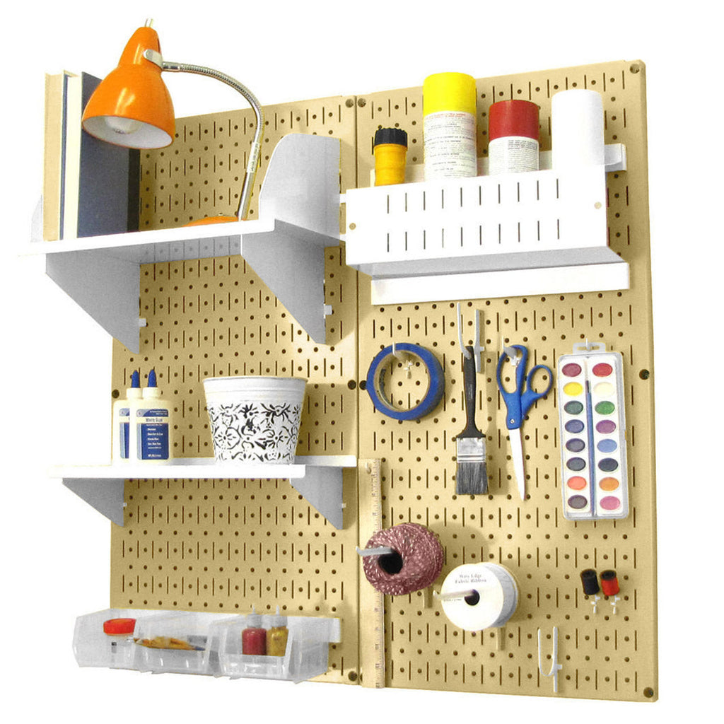 Craft & Hobby Pegboard Organizer Kit - Pegboard With Accessories