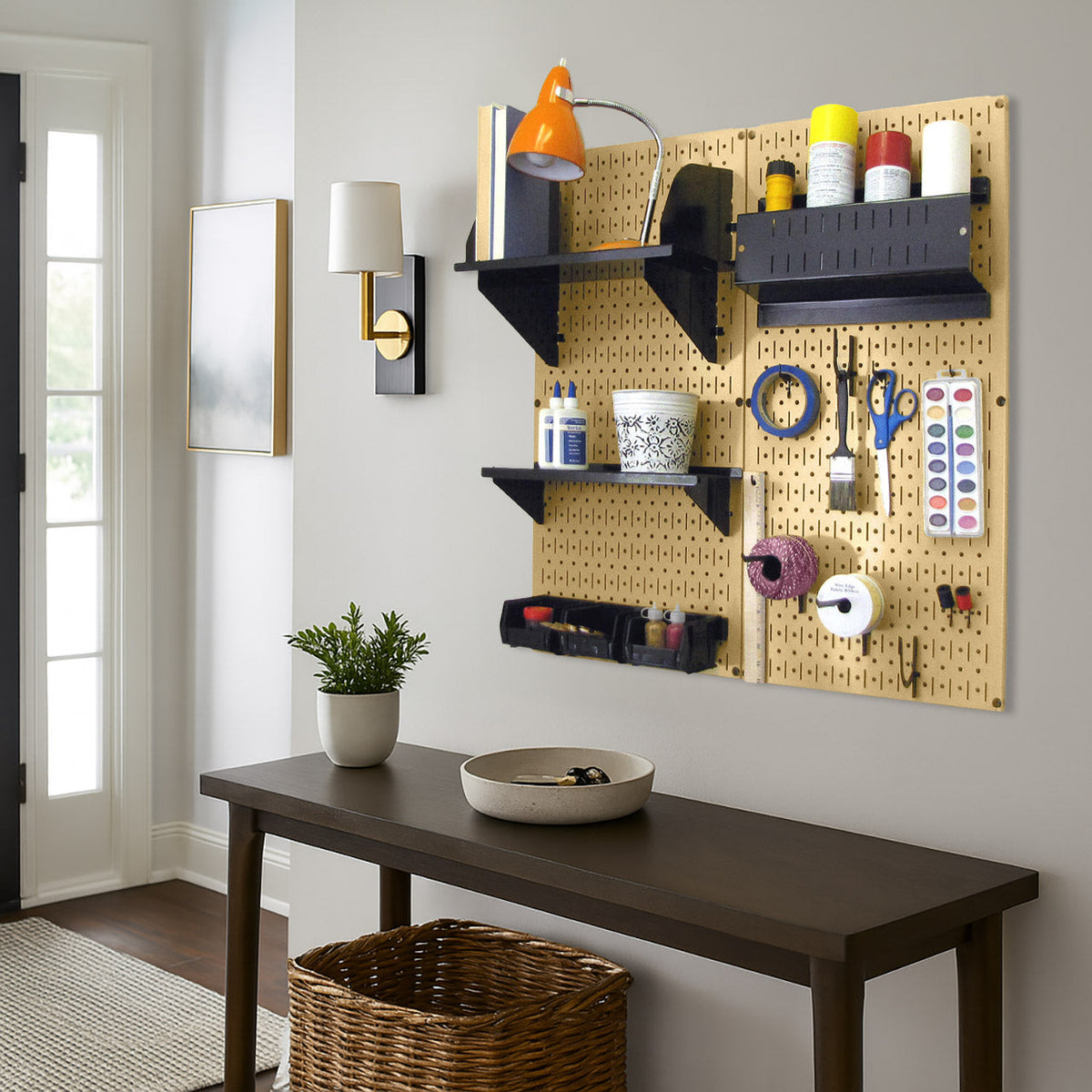 Craft & Hobby Pegboard Organizer Kit - Pegboard With Accessories