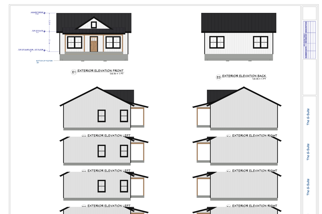 Wolford Granny Suite exterior elevations